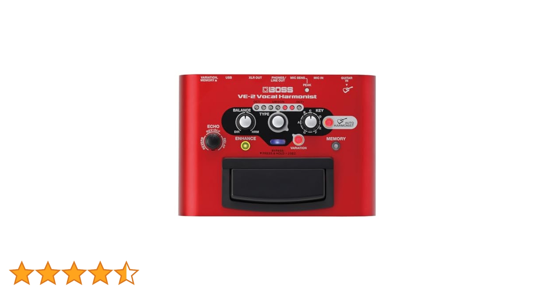 ギター Boss VE-2 Amazon.com: BOSS VE-2 Vocal Echo Pedal for Singing